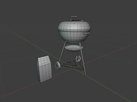 Charcoal Grill 3D Model