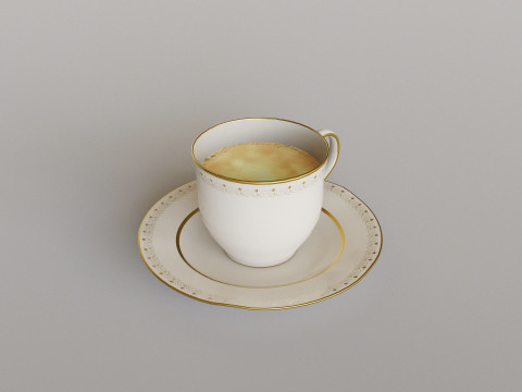 China Tea Set Modèle 3D
