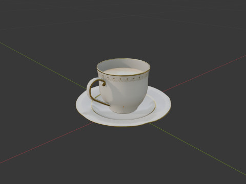 China Tea Set Modèle 3D