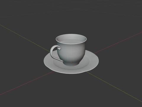 China Tea Set Modèle 3D