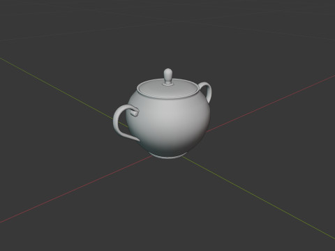 China Tea Set Modèle 3D