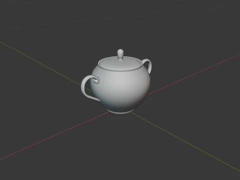 China Tea Set 3D Model
