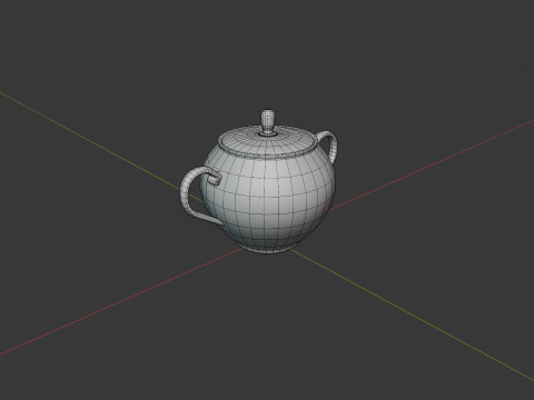 China Tea Set Modèle 3D