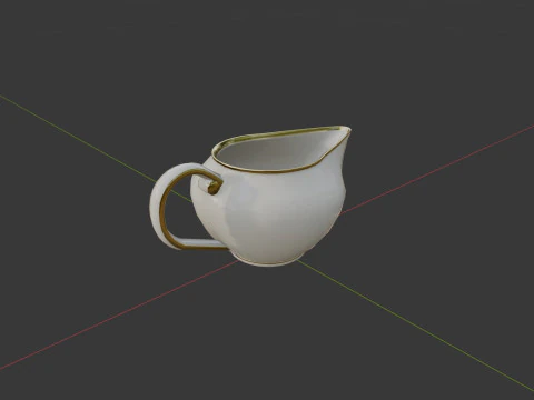 China Tea Set 3D Model