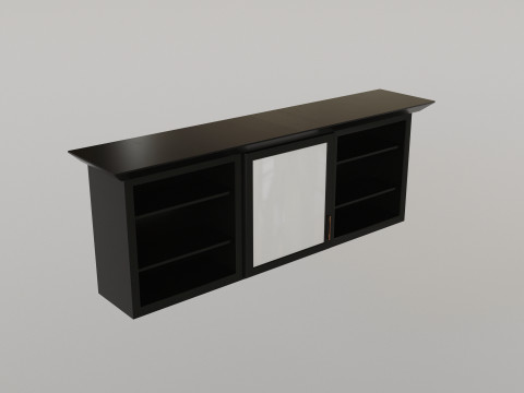 Dark Bathroom Set 3D Model