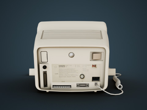 DEC VT220 Retro Computer 3D 모델