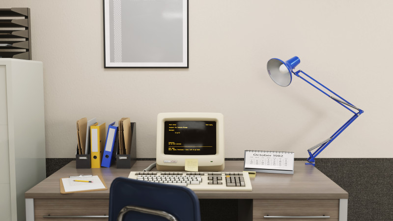 DEC VT220 Video Terminal 3D Модель .c4d .max .obj .3ds .fbx .stl .blend