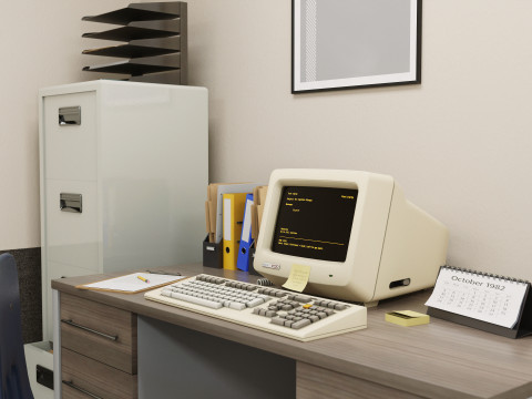 DEC VT220 Video Terminal 3D Модель