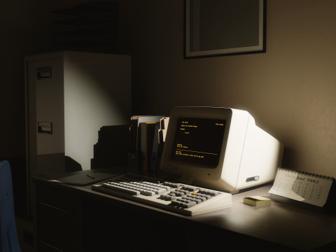 DEC VT220 Video Terminal 3D Модель