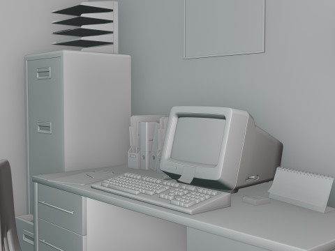 DEC VT220 Video Terminal 3D Модель
