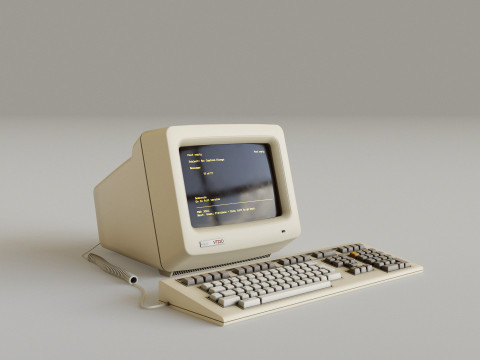 DEC VT220 Video Terminal 3D Модель