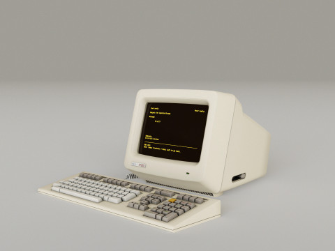 DEC VT220 Video Terminal 3D Модель