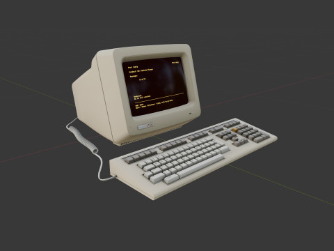 DEC VT220 Video Terminal 3D Модель