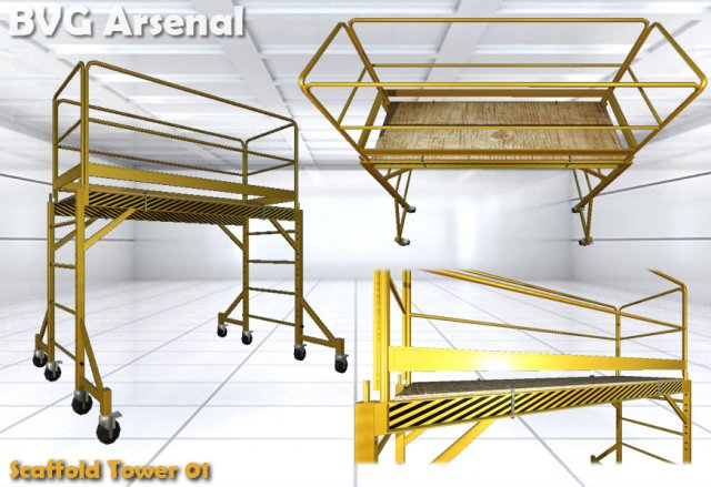 scaffolding pack - hq Modelo 3D .c4d .max .obj .3ds .fbx .stl .blend 
