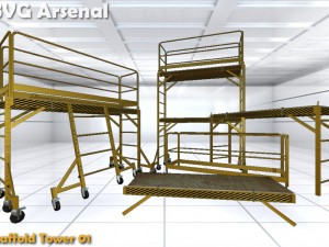scaffolding pack - hq Modelo 3D