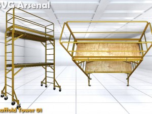 scaffolding pack - hq Modelo 3D