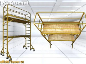 scaffolding pack - hq 3D Model