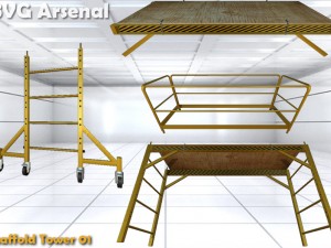 scaffolding pack - hq Modelo 3D