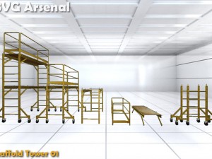 scaffolding pack - hq Modelo 3D