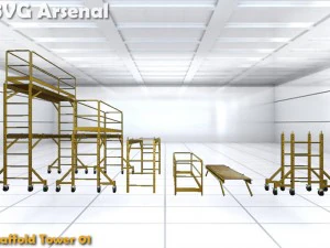 scaffolding pack - hq 3D Model