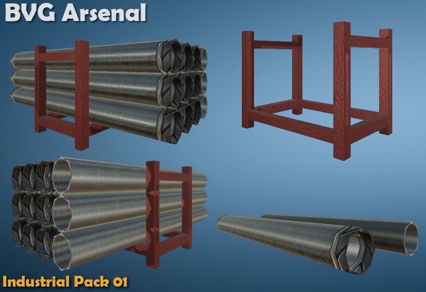 Industrial pack. Ригель для складирования труб. Концевые упоры для складирования труб. Металлическая опора МТ6.3 для хранения труб.. Industry Props.