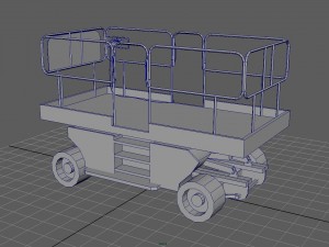 scissor lift - hq Model 3D