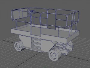 elevador de tesoura - hq Modelo 3D