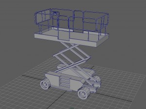 scissor lift - hq Model 3D