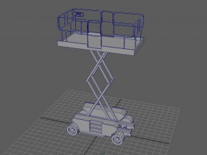scissor lift - hq Model 3D