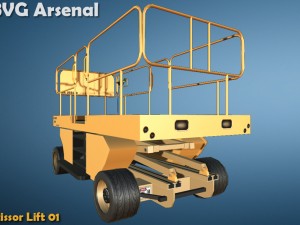 scissor lift - hq Model 3D