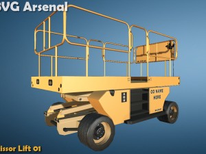 scissor lift - hq Model 3D