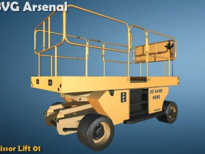elevador de tesoura - hq Modelo 3D