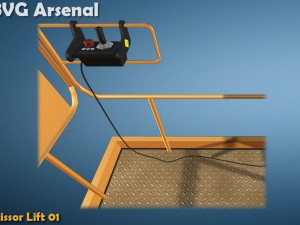 scissor lift - hq Model 3D