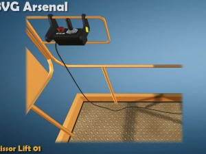 elevador de tesoura - hq Modelo 3D