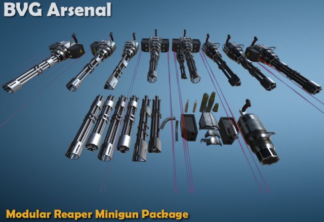 modular reaper minipackage - hq 3D 모델 .c4d .max .obj .3ds .fbx .stl .blend 