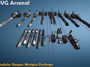 modular reaper minipackage - hq 3D Model