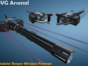 modular reaper minipackage - hq 3D Model