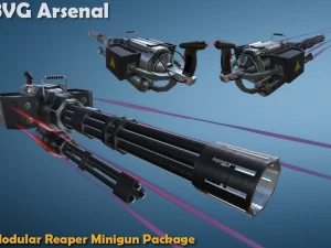 modular reaper minipackage - hq 3D Model