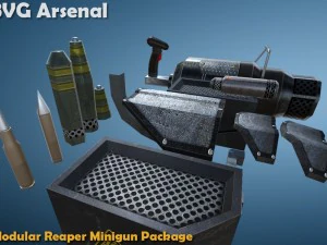modular reaper minipackage - hq 3D Model