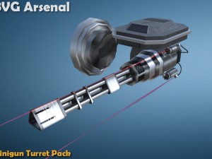 miniturret - hq 3D Model