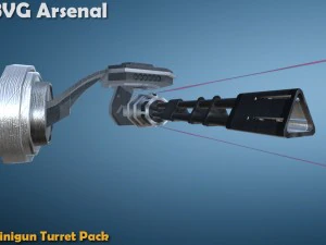 miniturret - hq 3D Model