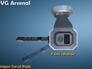 miniturret - hq 3D Model