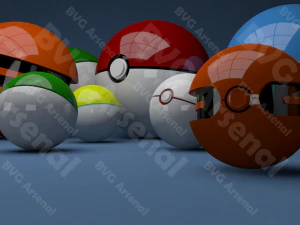pokeballs 3D Model
