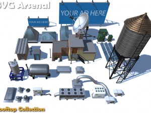 rooftop collection - hq 3D Model