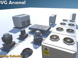 rooftop collection - hq 3D Model