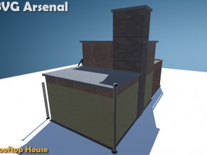 rooftop house - hq 3D Model