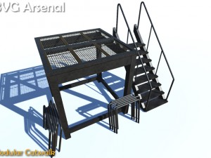 modular catwalk - hq 3D Model