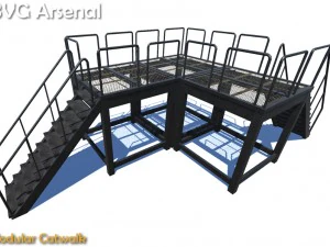 modular catwalk - hq 3D Model