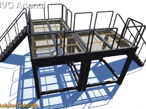 modular catwalk - hq Model 3D