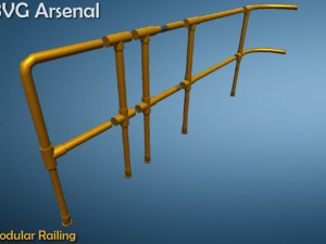 modular railing 3D Model